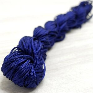 (18 метрів) Шнур нейлоновий, капроновий (шамбала) 1 мм колір - Синій