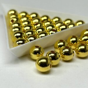 (20 грам) Намистини пластик Ø8мм - золото в Одеській області от компании SINDTEX