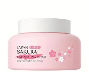 Скраб для обличчя з екстрактом Сакури Laikou Japan Sakura, 100г в Одеській області от компании SINDTEX