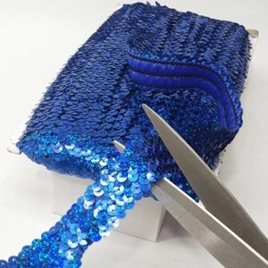 Декоративна тасьма-резинка з паєтками, синій з переливом в Одеській області от компании SINDTEX