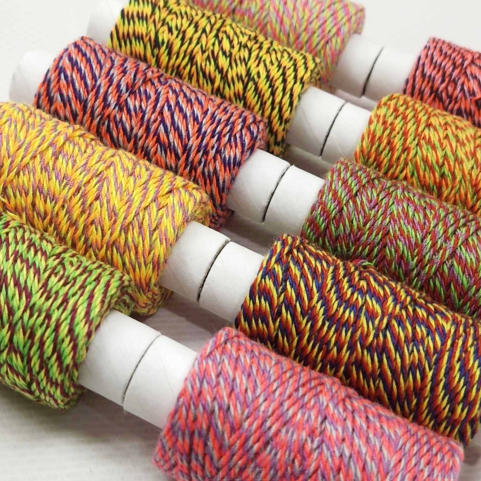 Универсальные нитки для кожи обуви и декоративных швов, 300текс 100% полиэстер 50м меланж