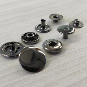 Альфа кнопка подвійна -15 -мм чорний нікель (50 шт.) (109111) в Одеській області от компании SINDTEX