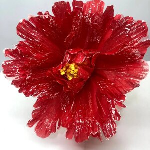 Квітка Тюльпан для декору, велика, колір - червоний