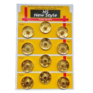 D=25мм, пришивні застібки-кнопки для одягу Sindtex 12шт метал колір золото в Одеській області от компании SINDTEX