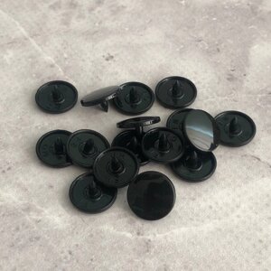 Пластикова кнопка 12 мм чорний (2880шт) (321012)