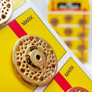 D=25 мм пришивні кнопки металеві, декоративні для шиття одягу золото в Одеській області от компании SINDTEX