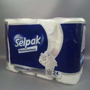 Туалетний папір Selpak 24 рулона 3 шари білий