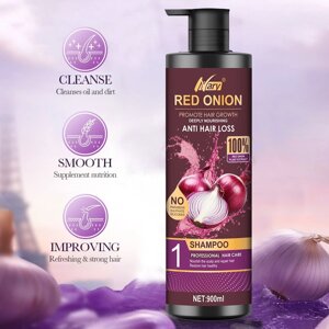 Шампунь проти випадіння волосся з екстрактом цибулі Nary Red Onion, 900мл