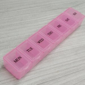 15х3x2см органайзер для табеток, тиждень - рожевий в Одеській області от компании SINDTEX