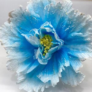 Квітка Тюльпан для декору, велика, колір - блакитний