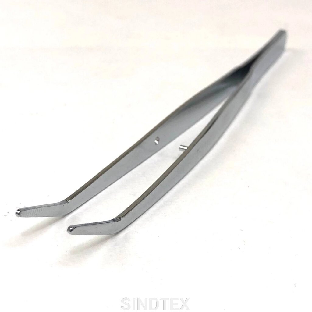 Пінцет із загнутими кінцями 15 см, Twe-6 від компанії SINDTEX - фото 1