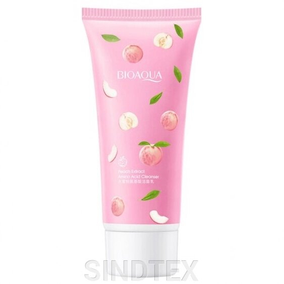 Пінка для вмивання з екстрактом персика BIOAQUA Peach Acid Cleanser, 100мл від компанії SINDTEX - фото 1