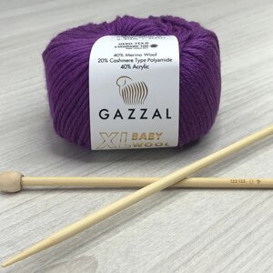 Пряжа Gazzal – Baby Wool XL колір 815 Фуксія