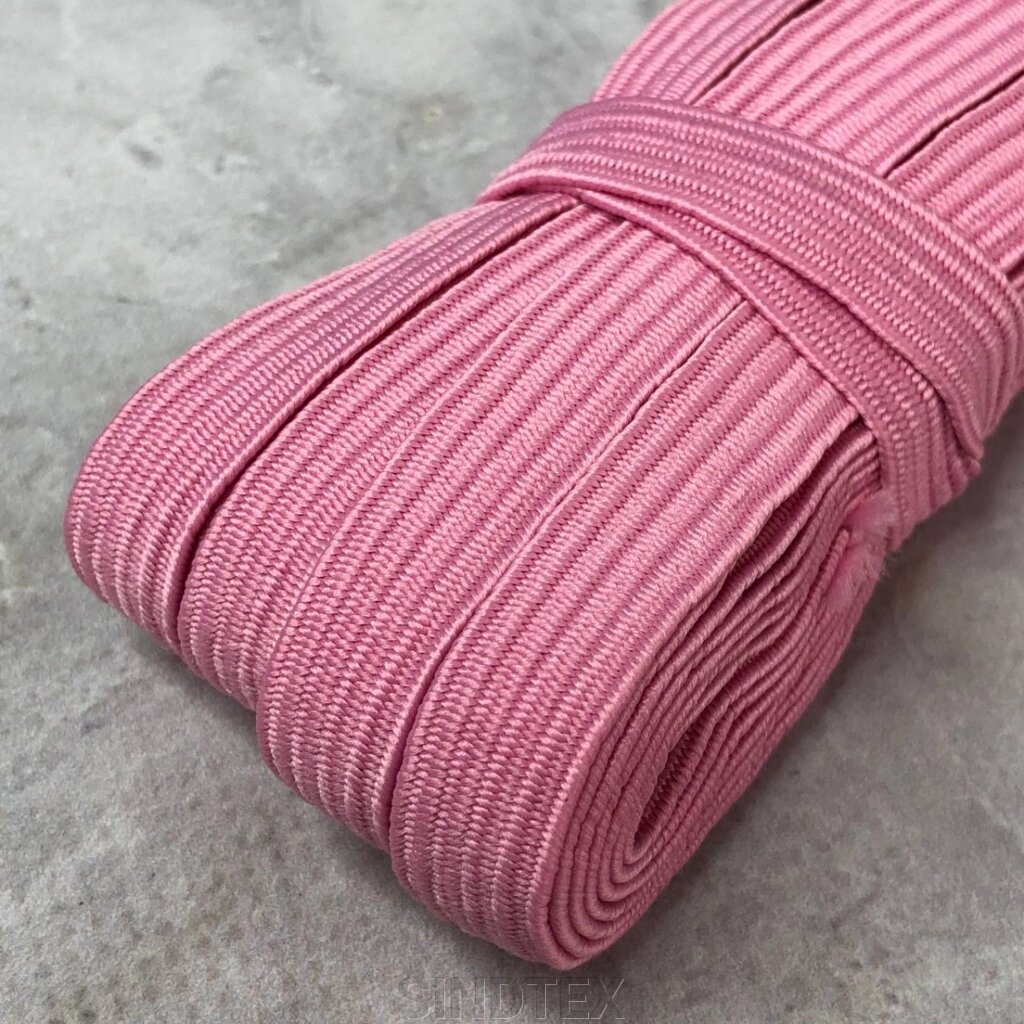 Резинка білизняна рожева 10мм (9-10 м.) від компанії SINDTEX - фото 1