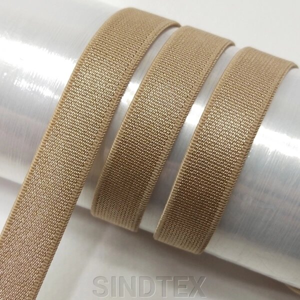 Резинка для бретель 1см х 1м колір - 06 беж із розовинкою від компанії SINDTEX - фото 1