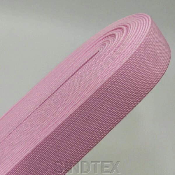 Резинка для одягу широка Sindtex 2 см рожева від компанії SINDTEX - фото 1