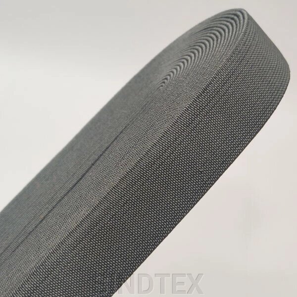 Резинка для одягу широка Sindtex 2см сірий темний від компанії SINDTEX - фото 1