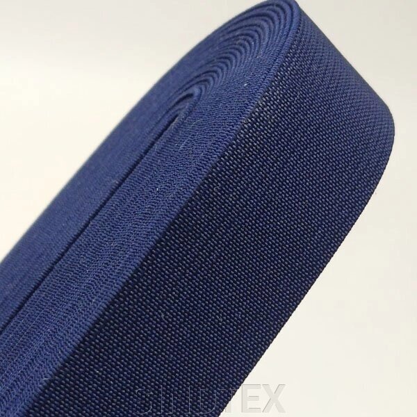 Резинка для одягу широка Sindtex 3 см синій темний від компанії SINDTEX - фото 1