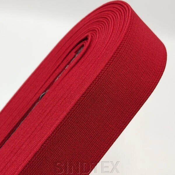 Резинка для одягу широка Sindtex 3см червона від компанії SINDTEX - фото 1
