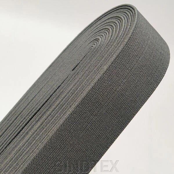 Резинка для одягу широка Sindtex 3см сірий темний від компанії SINDTEX - фото 1