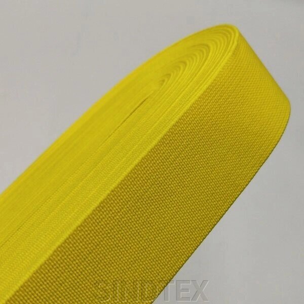 Резинка для одягу широка Sindtex 3см жовта від компанії SINDTEX - фото 1