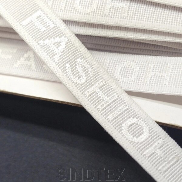 Резинка "FASHIOH" для бретель 1см х 1м колір білий від компанії SINDTEX - фото 1