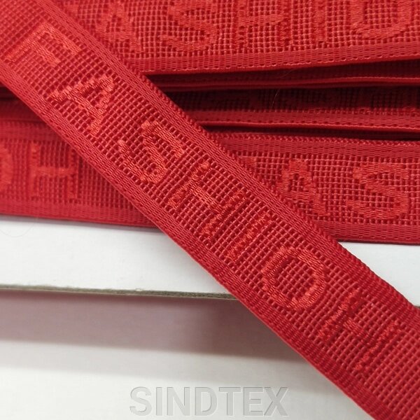 Резинка "FASHIOH" для бретель 1см х 1м колір червоний від компанії SINDTEX - фото 1