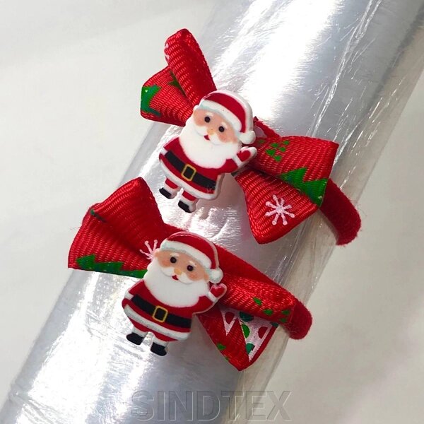 Резинки для волосся Новорічний бантик від компанії SINDTEX - фото 1