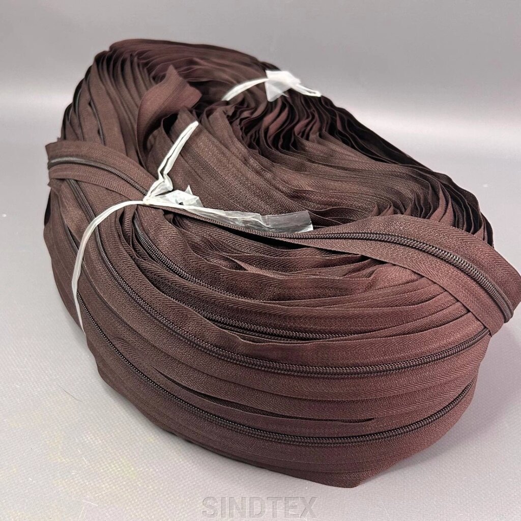 Рулонна блискавка, спіраль Т-5 колір #570 шоколадний від компанії SINDTEX - фото 1