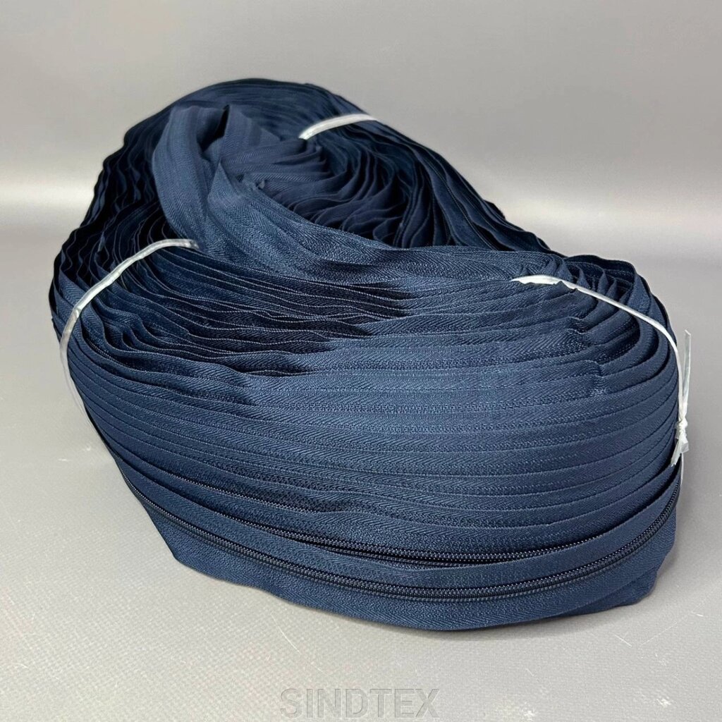 Рулонна блискавка, спіраль Т-5 колір #786 темно синій від компанії SINDTEX - фото 1