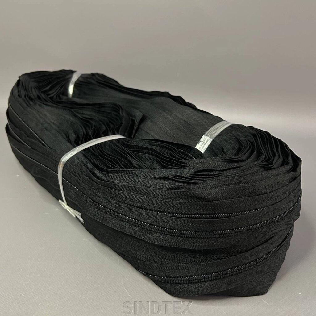 Рулонна блискавка, спіраль Т-5 колір #чорний від компанії SINDTEX - фото 1