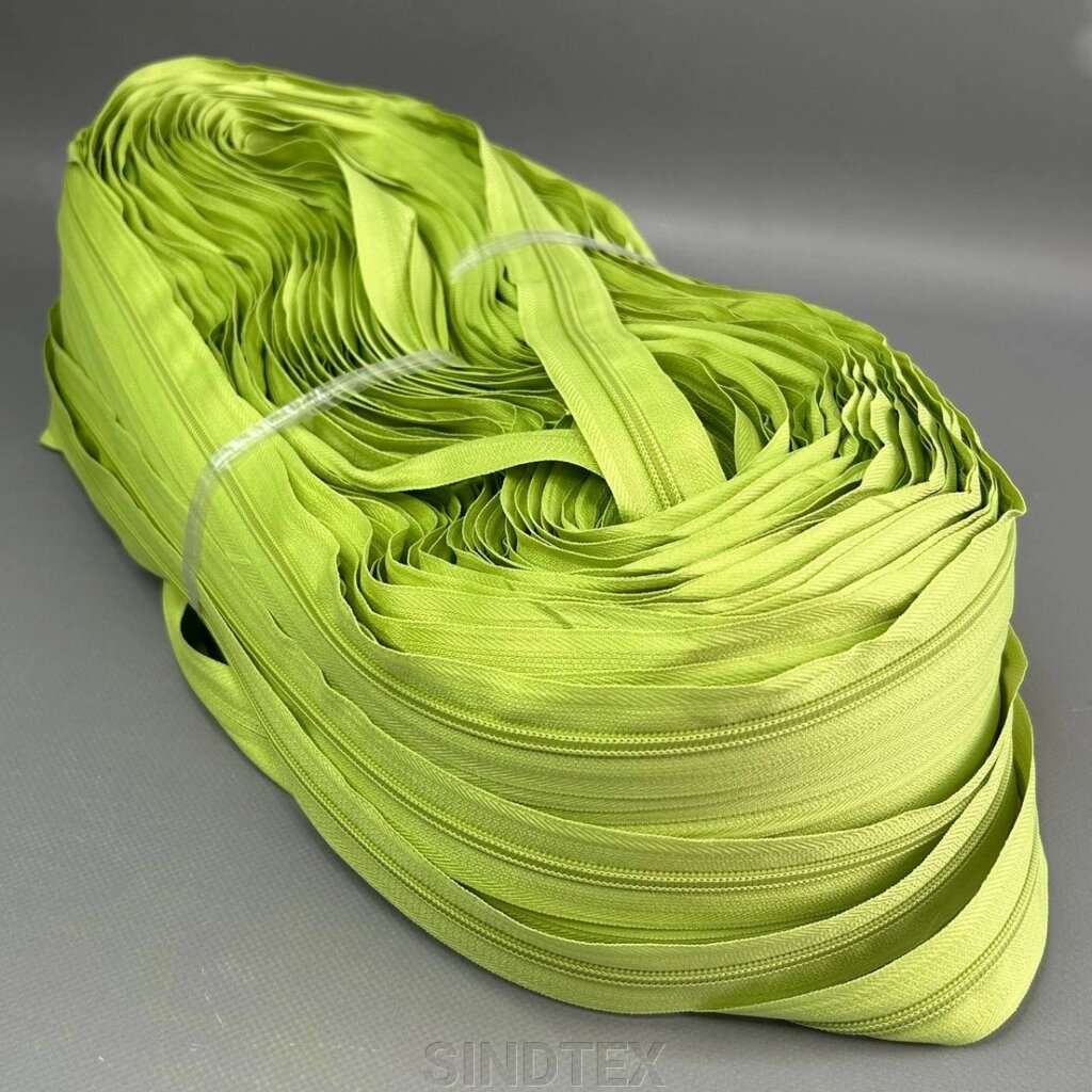 Рулонна блискавка, спіраль Т-5 колір #салатовий від компанії SINDTEX - фото 1