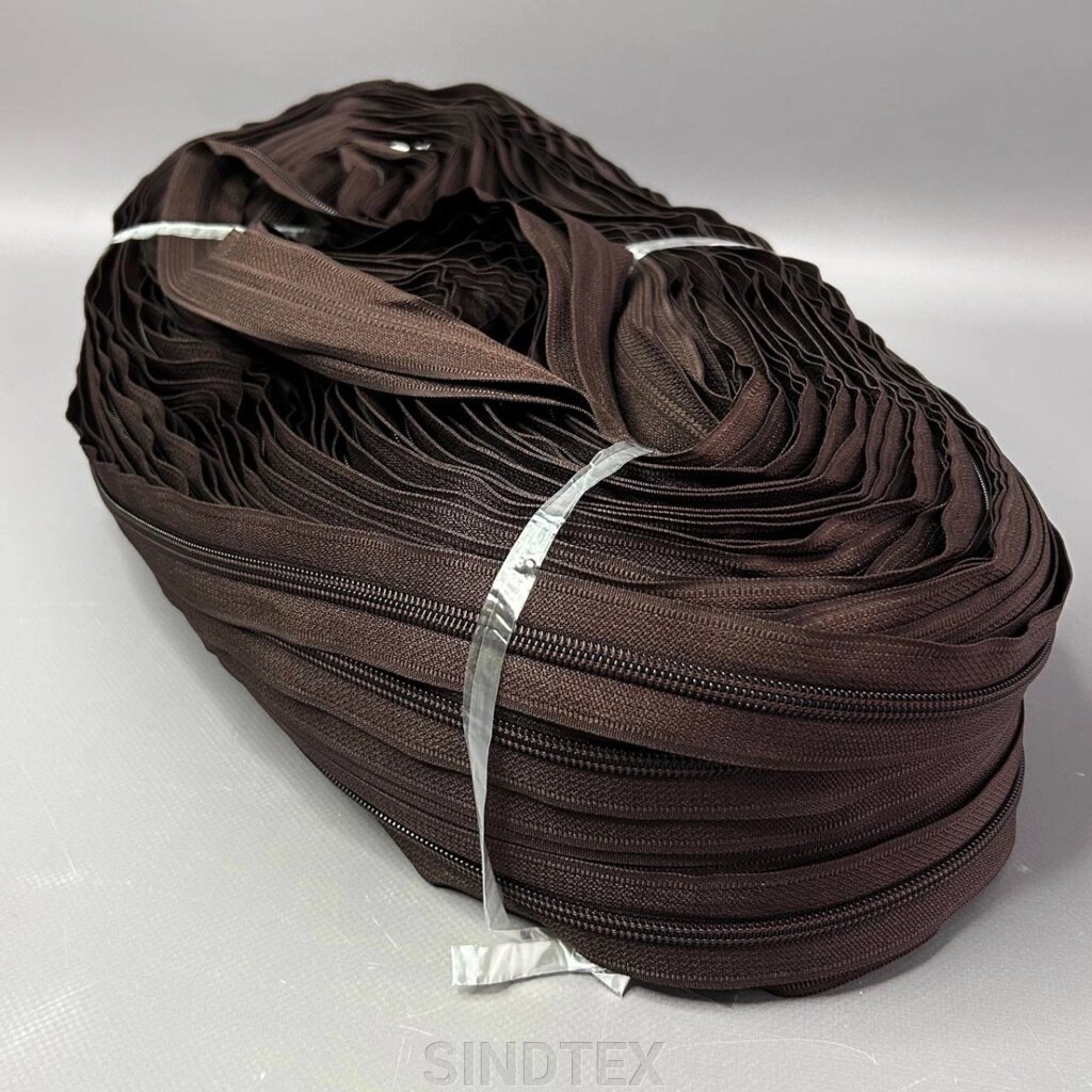 Рулонна блискавка, спіраль Т-7 колір #570 - шоколадний від компанії SINDTEX - фото 1