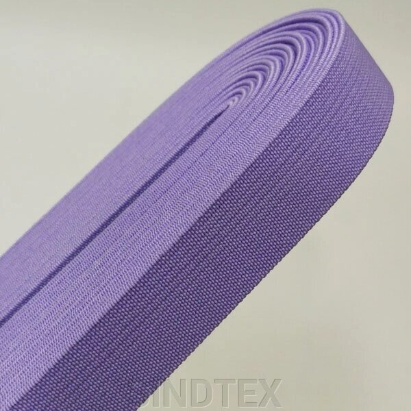 Широка резинка для одягу 2 см бузкова від компанії SINDTEX - фото 1