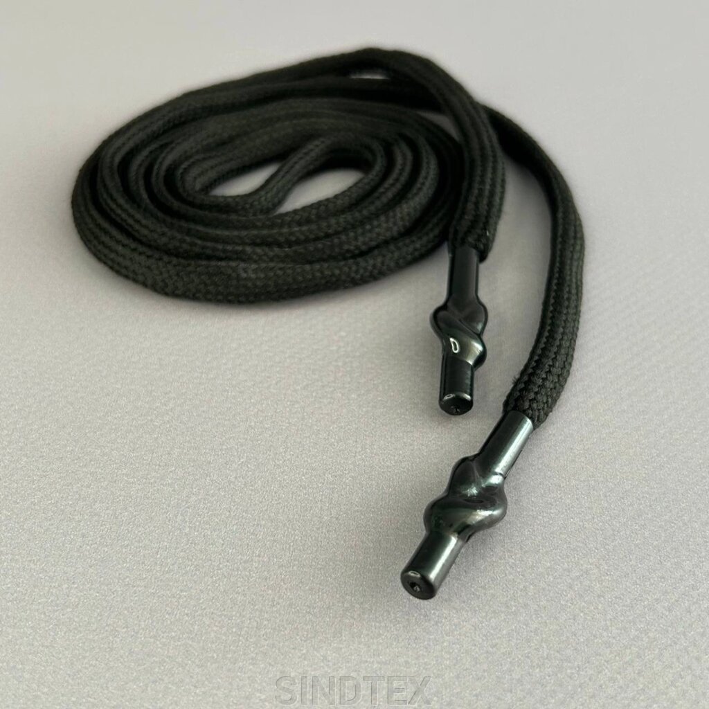 Шнурок для одягу, довжина 120 см, Ø 5 мм - чорний від компанії SINDTEX - фото 1