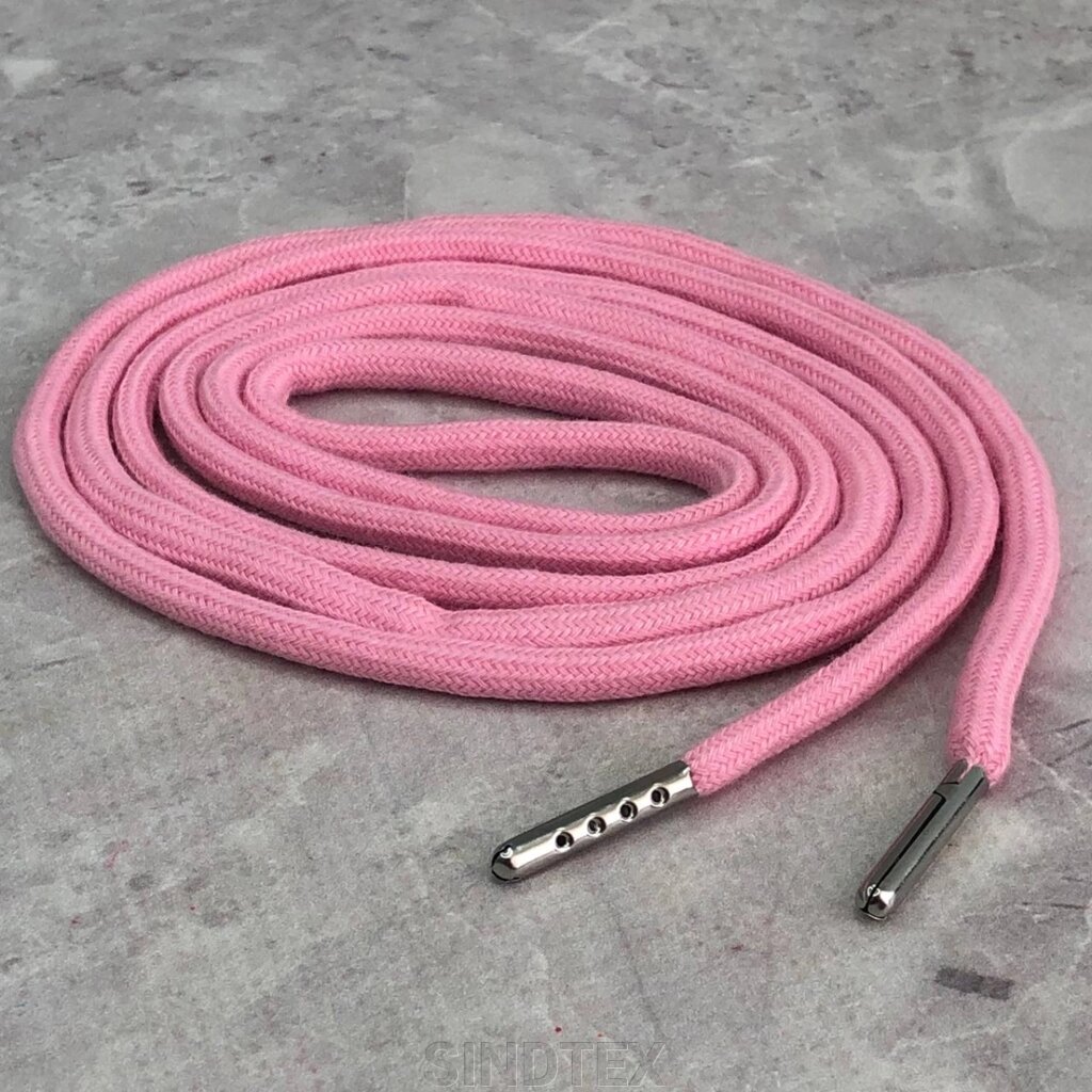 Шнурок для одягу, довжина 145 см, Ø 4 мм - рожевий від компанії SINDTEX - фото 1