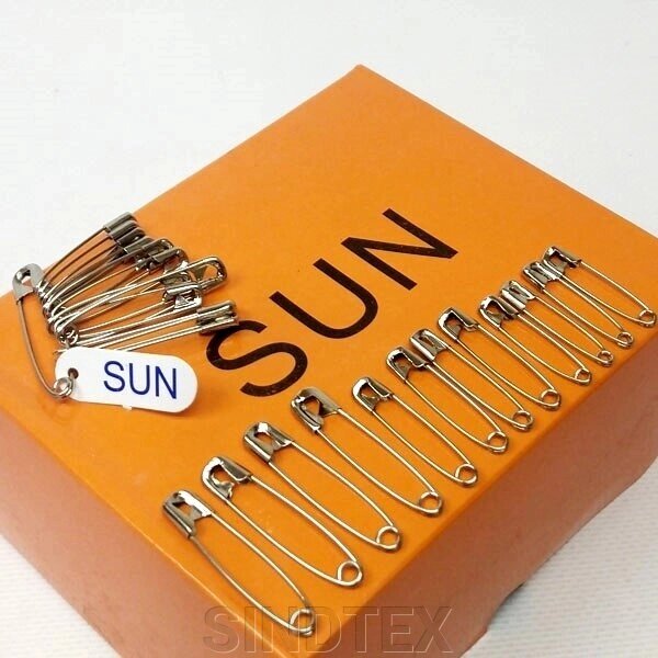 Шпильки англійські асорті срібло 12шт SUN від компанії SINDTEX - фото 1