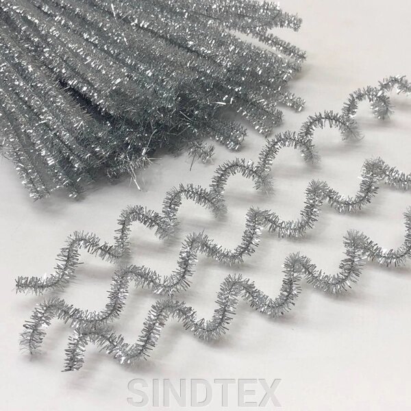 Синельний дріт люрекс - срібна від компанії SINDTEX - фото 1