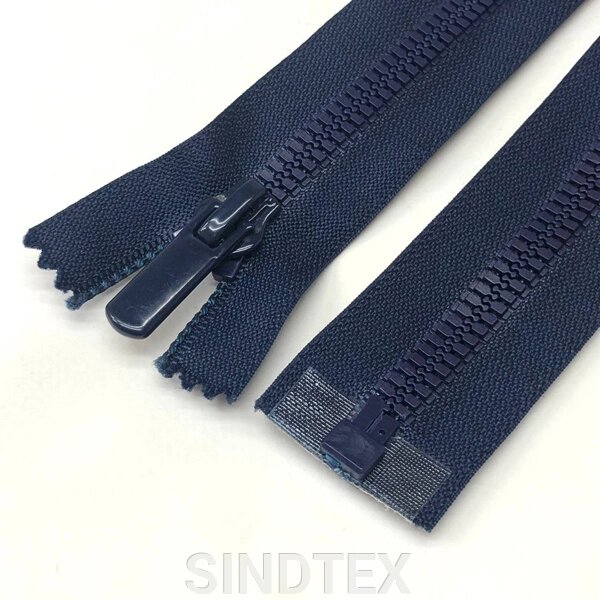 (синій темний) Роз'ємна блискавка Баришівка 80см від компанії SINDTEX - фото 1