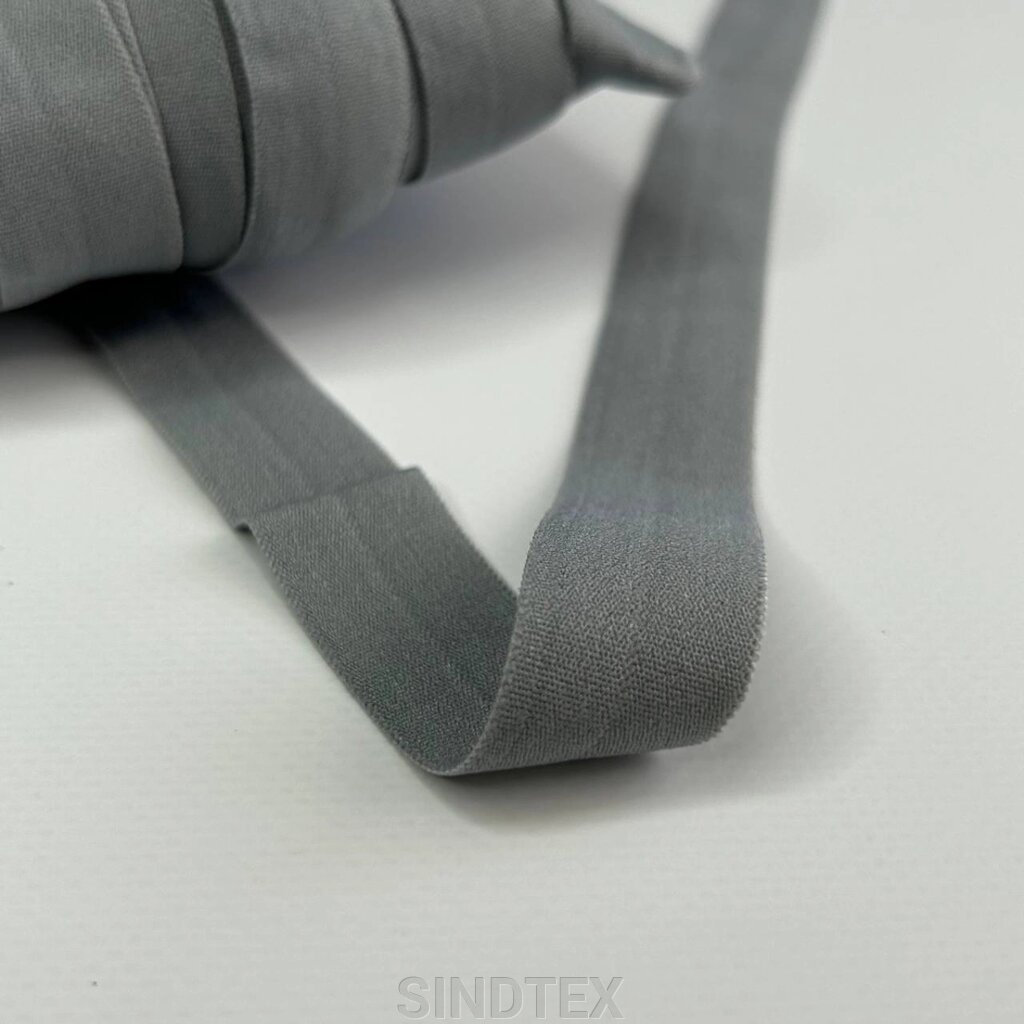 Сіра - Трикотажна окантувальна бейка матова 2 см х 1м. від компанії SINDTEX - фото 1