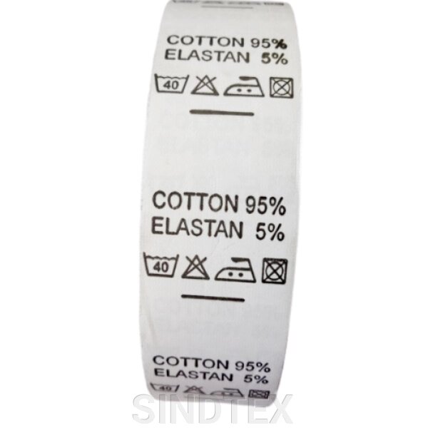 Складник пришивний для одягу COTTON 95% ELASTAN 5% від компанії SINDTEX - фото 1