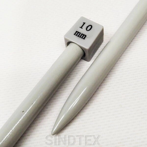 Спиці для в'язання прямі 10 мм від компанії SINDTEX - фото 1