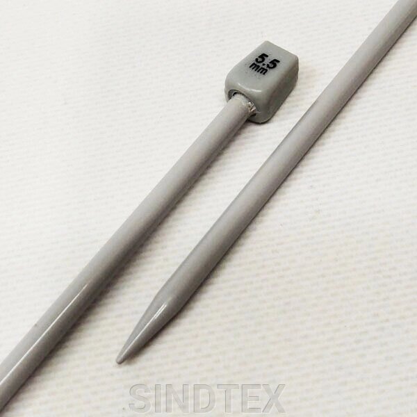 Спиці для в'язання прямі 5,5 мм від компанії SINDTEX - фото 1