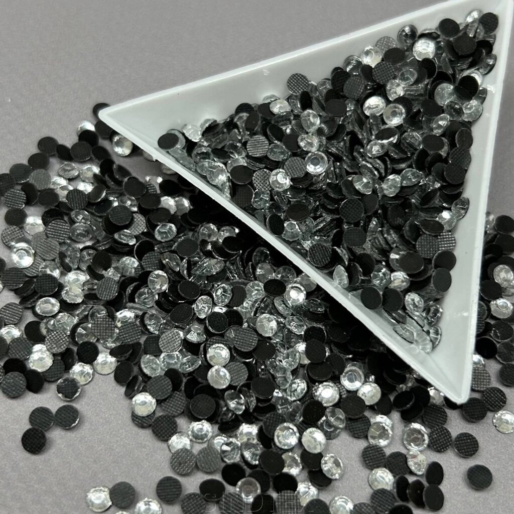SS16 (3,8-4,0мм) термоклейові стрази - 10 гр - Crystal від компанії SINDTEX - фото 1