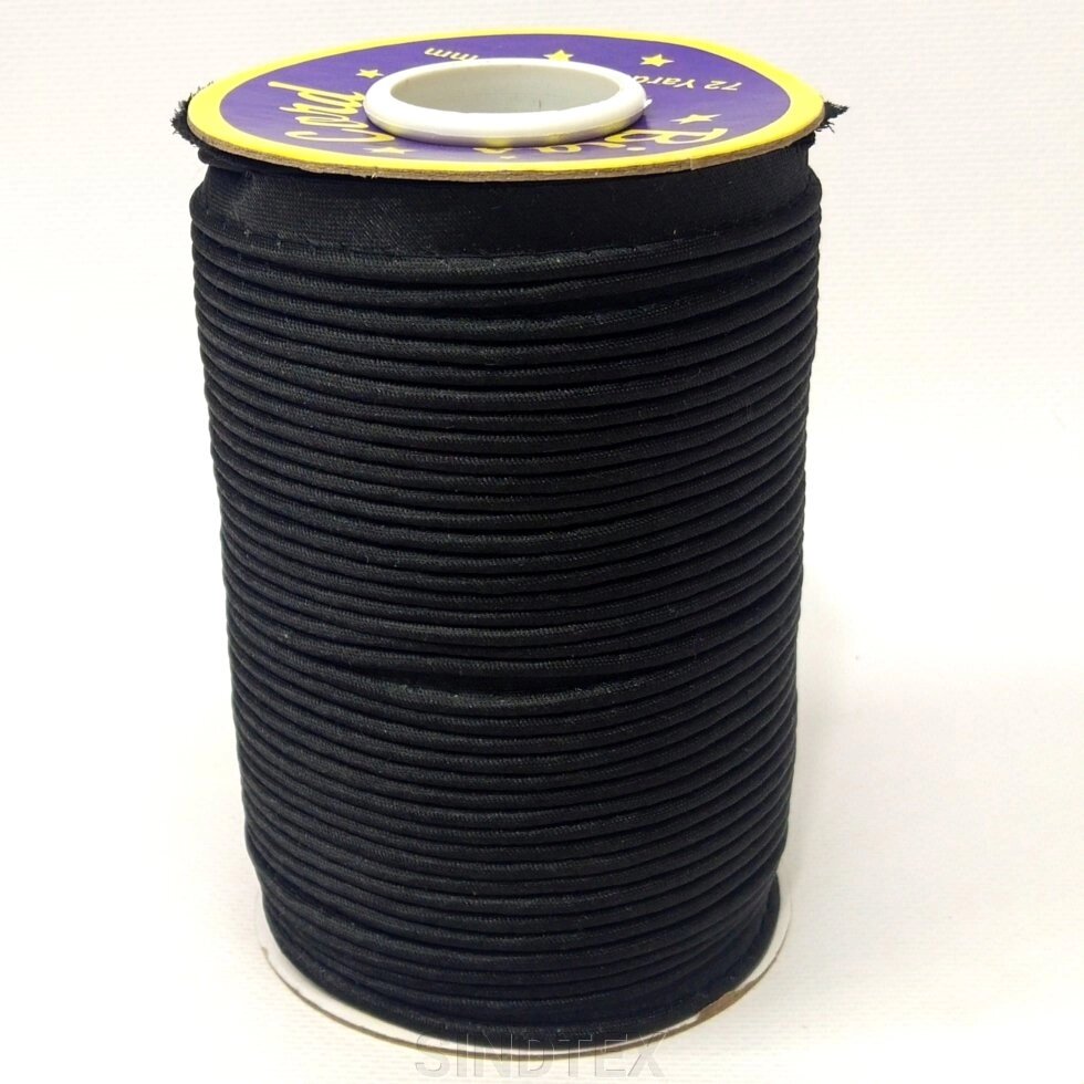 Стрічка кант для шиття атлас, колір чорний від компанії SINDTEX - фото 1