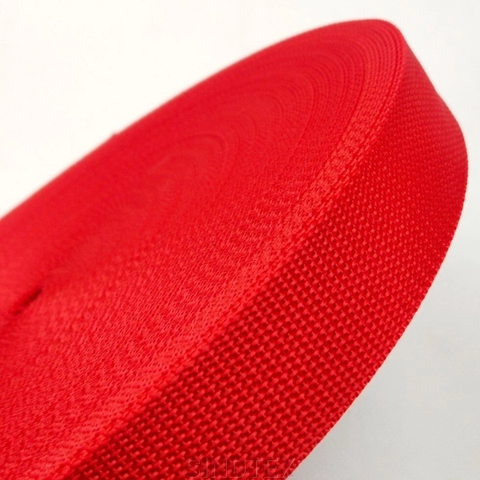 Тасьма сумкова-ремінна Sindtex 3см червона від компанії SINDTEX - фото 1