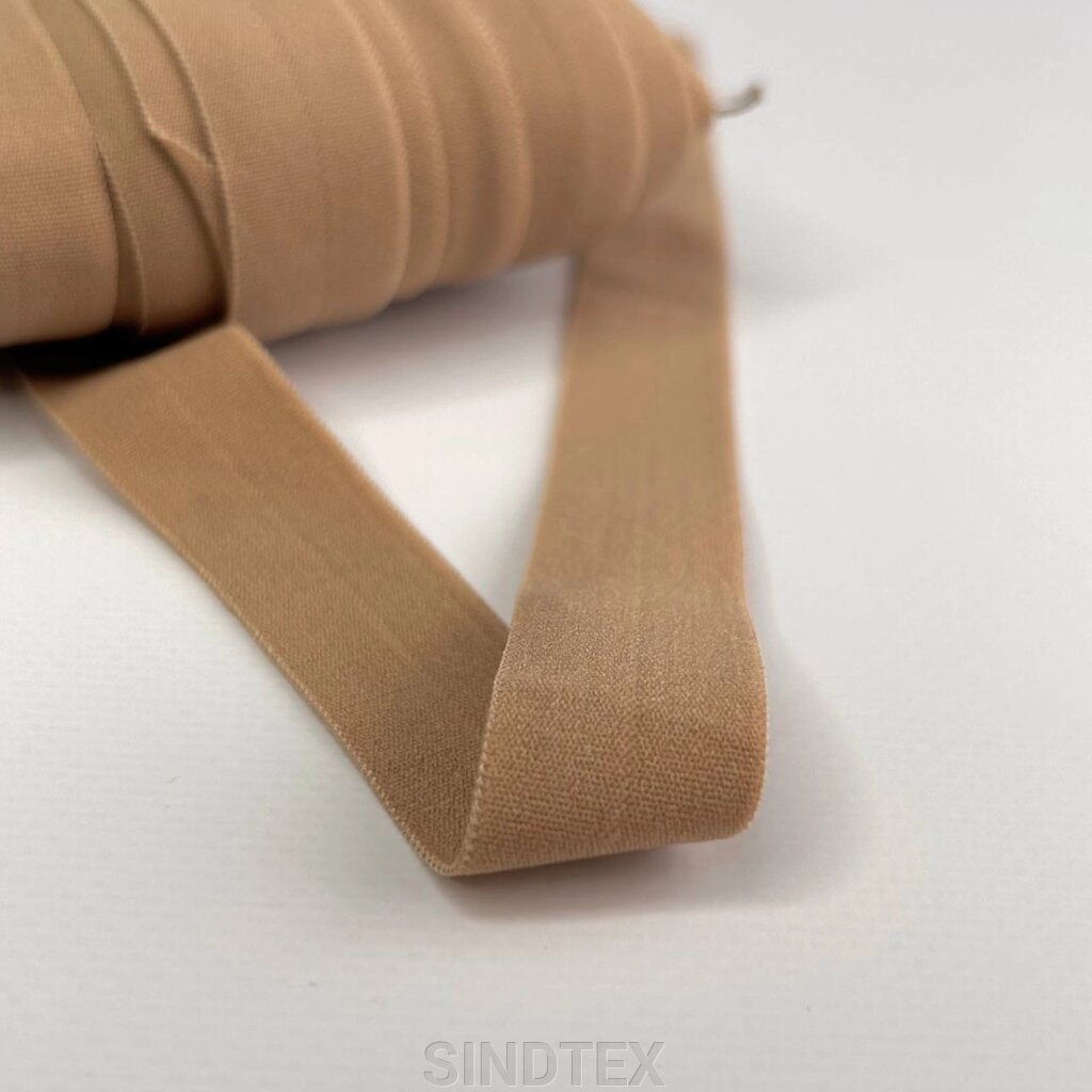 Темний беж - Трикотажна окантувальна бейка матова 2 см х 1м. від компанії SINDTEX - фото 1