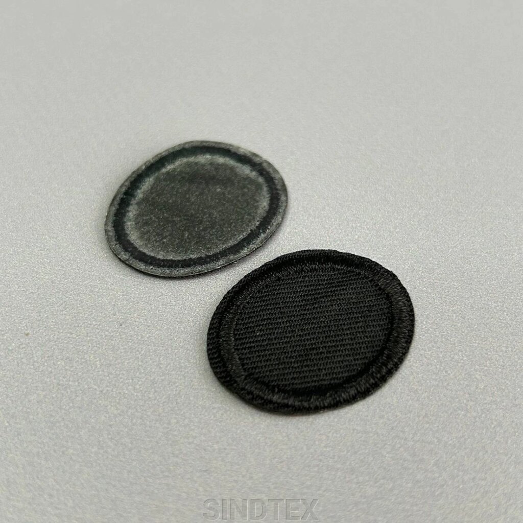 Термо нашивка, латка 2,5х3 см - чорний від компанії SINDTEX - фото 1