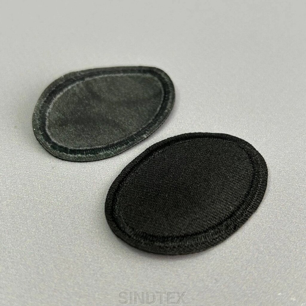 Термо нашивка, латка 3,5х4,5 см - чорний від компанії SINDTEX - фото 1