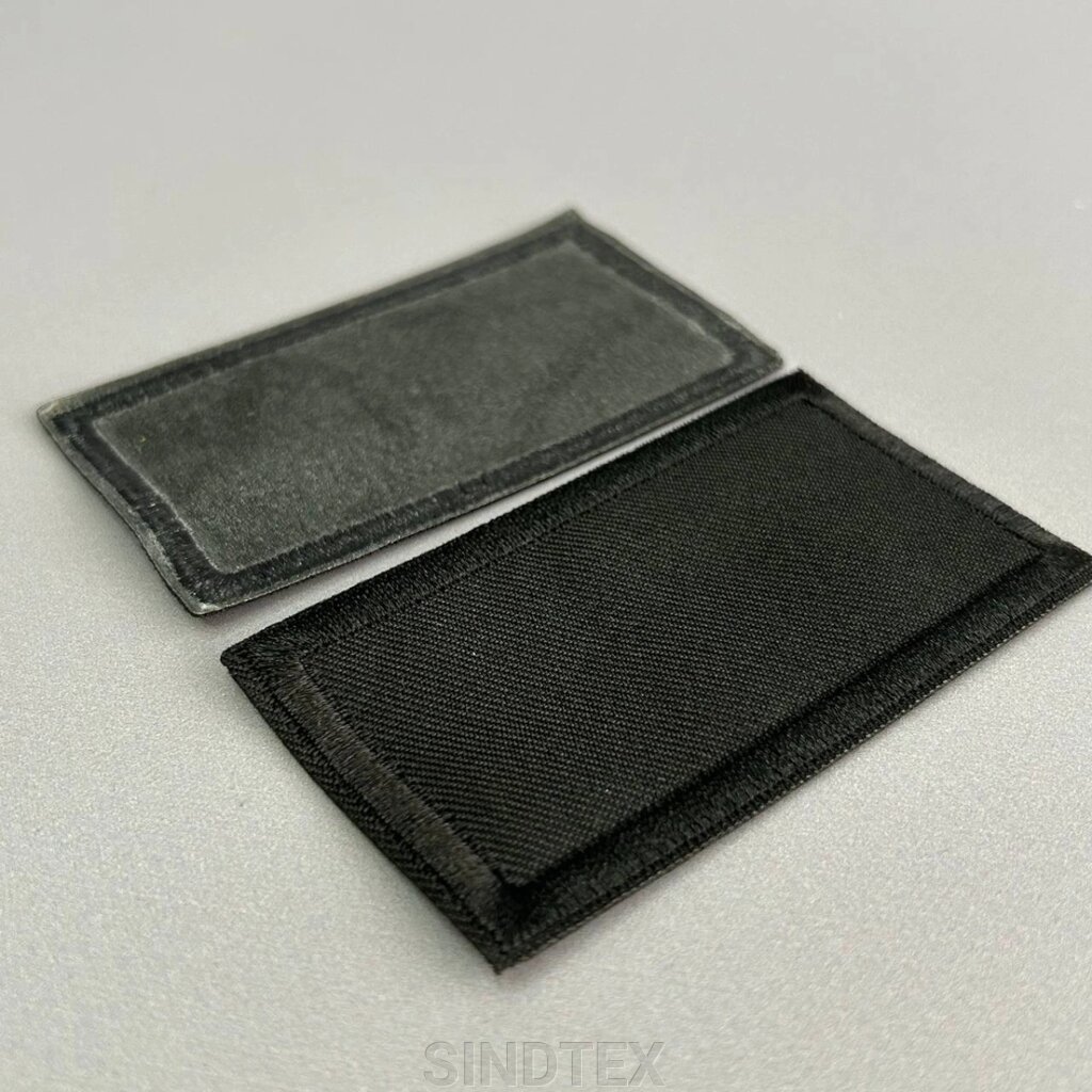 Термо нашивка, латка 4,5х8 см - чорний джинс від компанії SINDTEX - фото 1